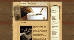 Desktop Screenshot of organicteascanada.com