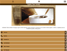 Tablet Screenshot of organicteascanada.com
